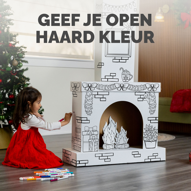 Kartonnen Openhaard XL Bankers Box Play inkleurbaar – foto 4