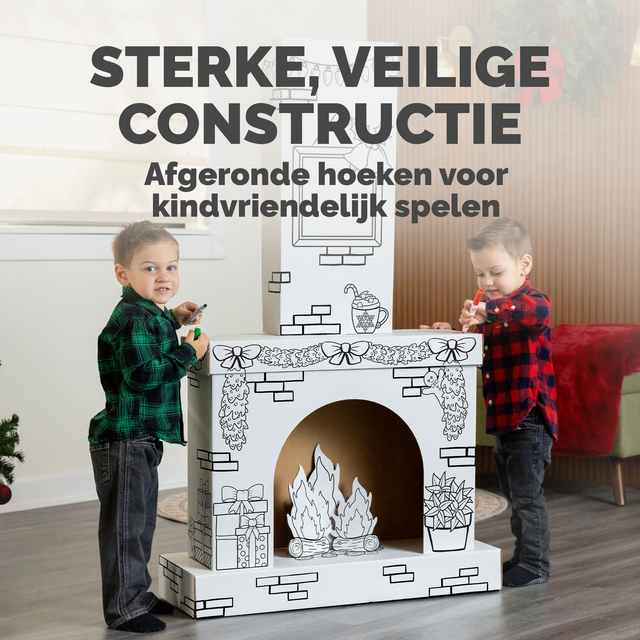 Kartonnen Openhaard XL Bankers Box Play inkleurbaar – foto 5