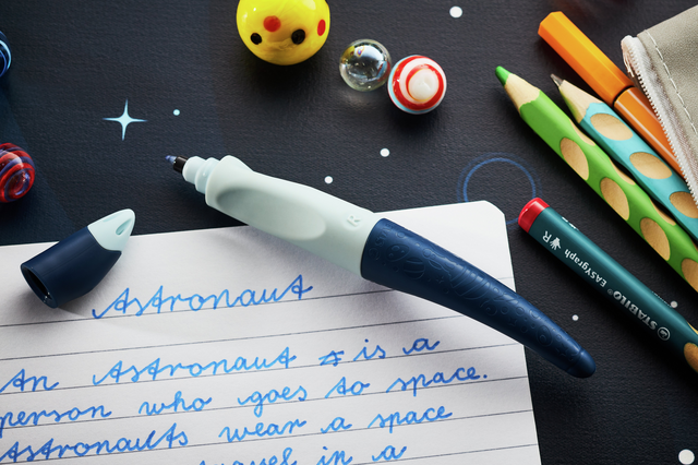 Rollerpen STABILO Easyoriginal linkshandig 3D DreamWorld medium blauw – foto 4