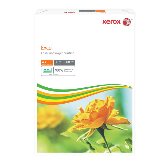 Kopieerpapier Xerox Excel A3 80gr wit 500 vel