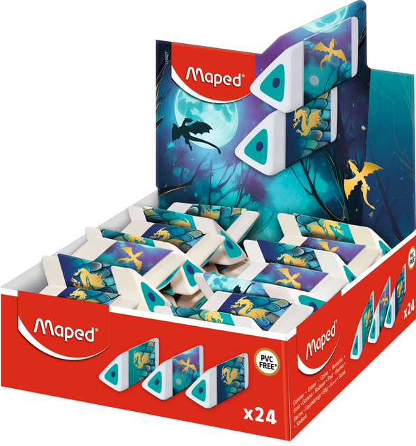 Gum Maped Dragon display à 24 kleuren assorti
