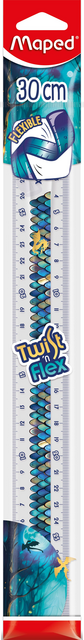 Liniaal Maped Twist 'n Flex Dragon 30cm blauw