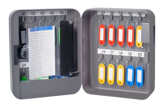 Sleutelkast Pavo basic met cijferslot 20 haken 200x160x60mm