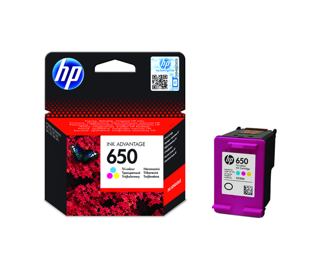 Inktcartridge HP CZ102A 650  3 kleuren – foto 2