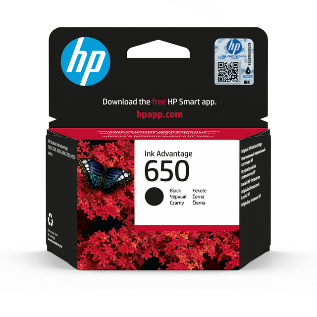 Inktcartridge HP CZ101A 650 zwart