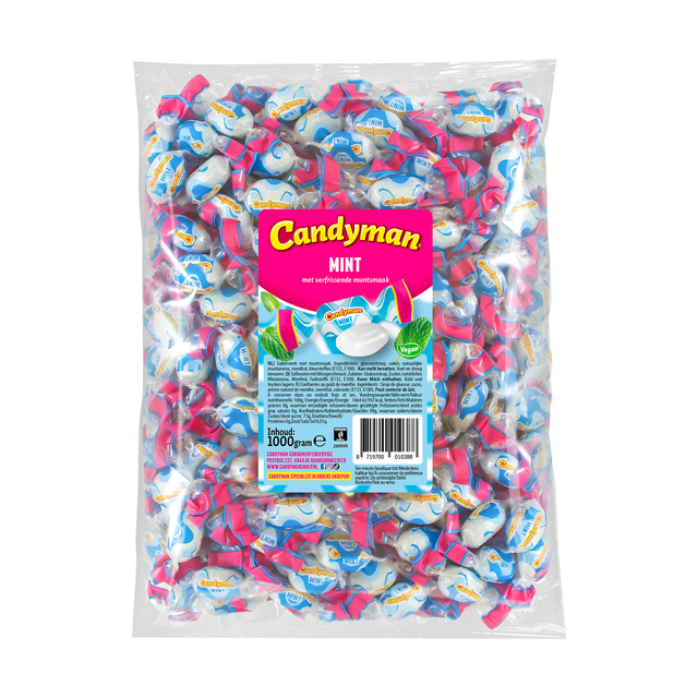 Zuurtje Candyman mintsmaak zak 1 kilogram