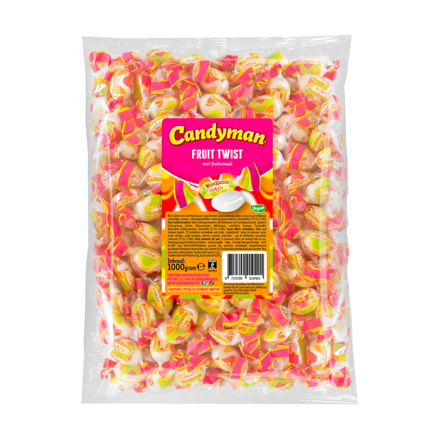 Zuurtje Candyman fruit twist zak 1 kilogram