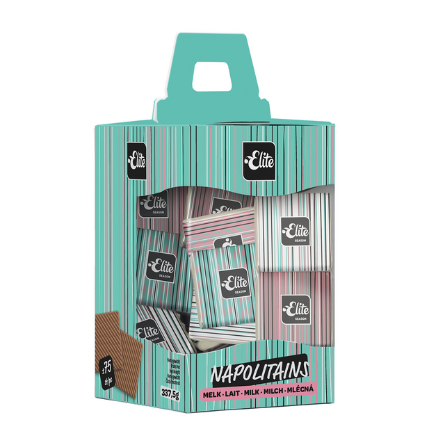 Chocolade Elite Napolitains melk doos 75 stuks