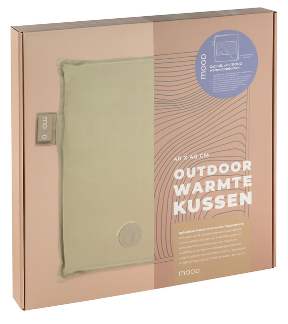 Warmtekussen Mood outdoor 40x40cm beige