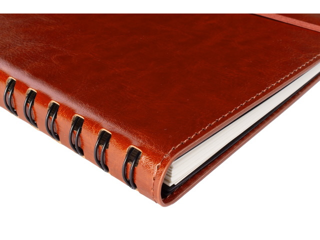 Notitieboek Multo Hannibal A5 cognac kunstleder – foto 4