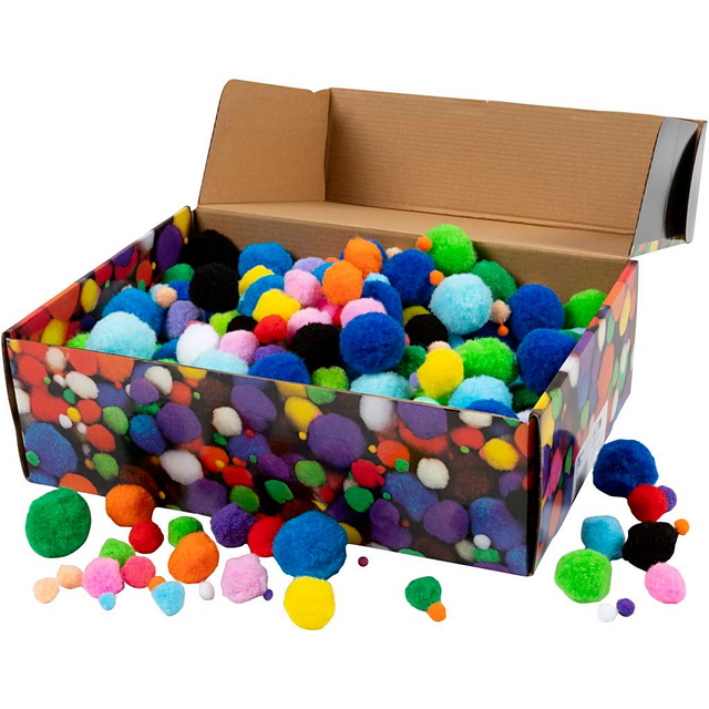 Pompons Creativ Company doos à 720 stuks assorti – foto 2