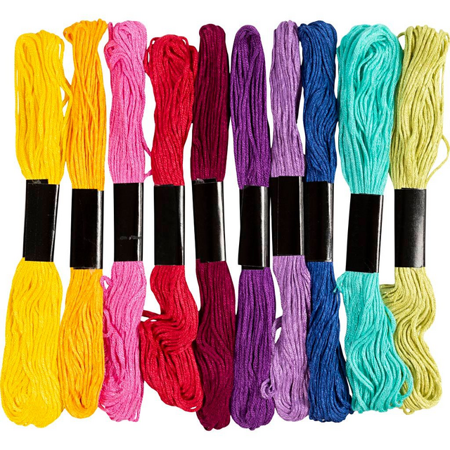 Borduurgaren Creativ Company 8mx1mm set à 10 kleuren – foto 2