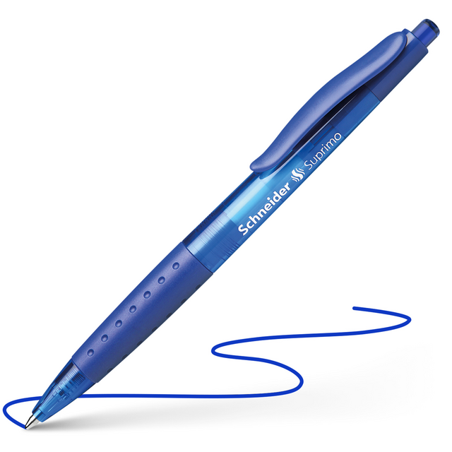 Balpen Schneider Suprimo medium blauw – foto 2
