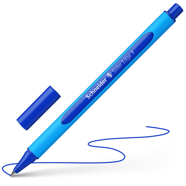 Balpen Schneider Slider Edge fijn blauw – foto 3