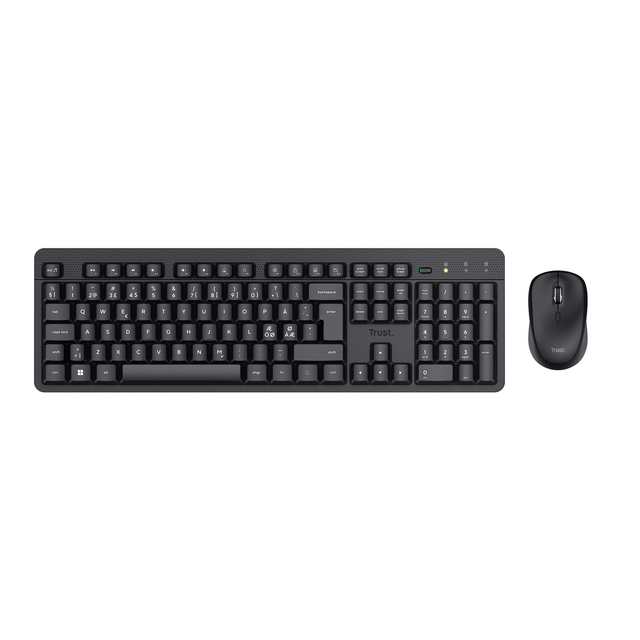 Toetsenbord en muis Trust TKM-360 draadloos zwart QWERTY
