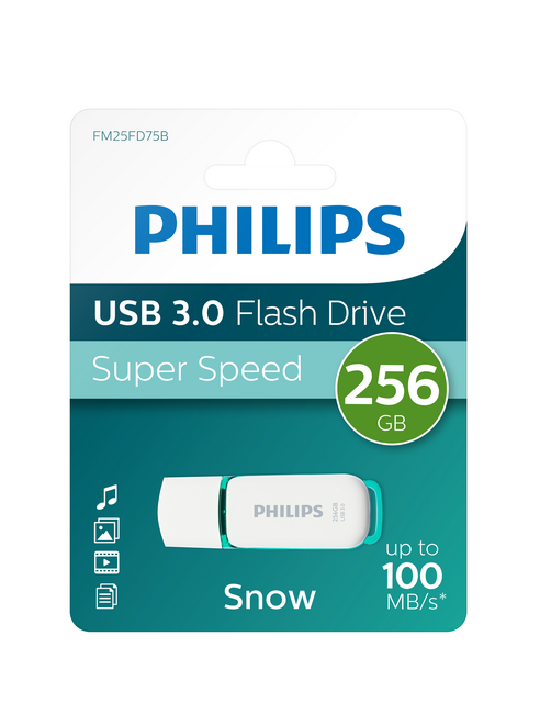USB stick 3.0 Philips Snow USB-A 256GB groen – foto 5
