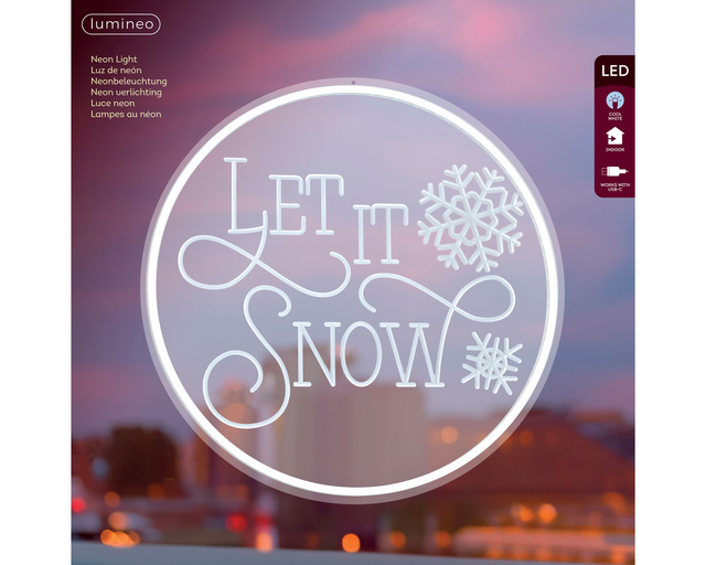 Ledbord Lumineo indoor USB Neon LED Led it snow