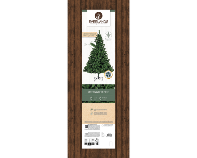 Kerstboom Everlands Greenwood 180cm – foto 2