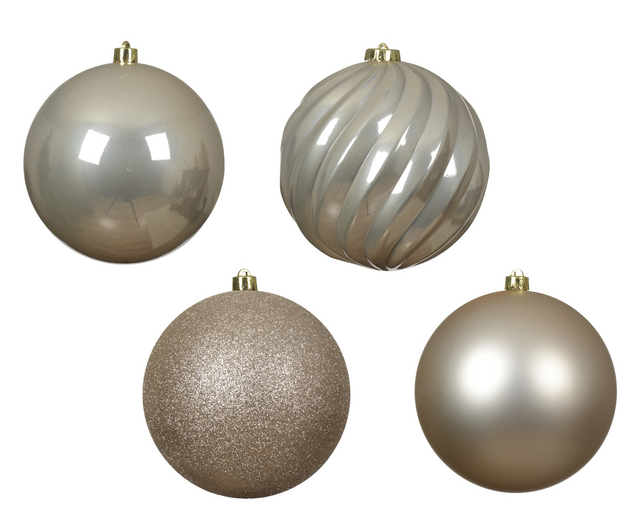 Kerstballenmix Decoris Parelmoer koker à 4 stuks – foto 2