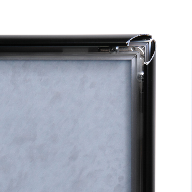 Menustandaard Office Design rechte hoeken A4 25mm zwart – foto 2