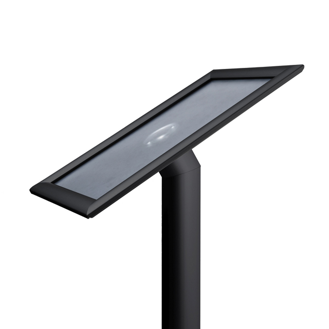 Menustandaard Office Design rechte hoeken A4 25mm zwart – foto 3