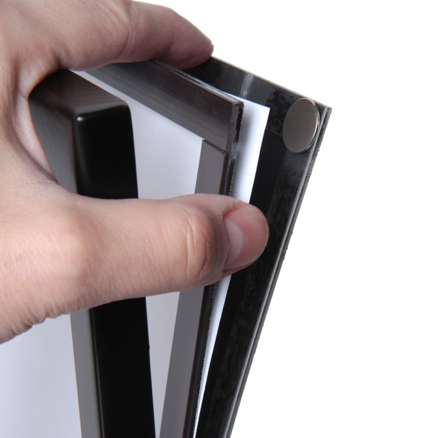 Menustandaard Office magnetisch acryl vak A4 zwart – foto 4