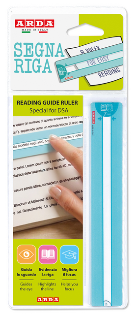 Leesliniaal Arda Easy Reading 0.7mm turquoise