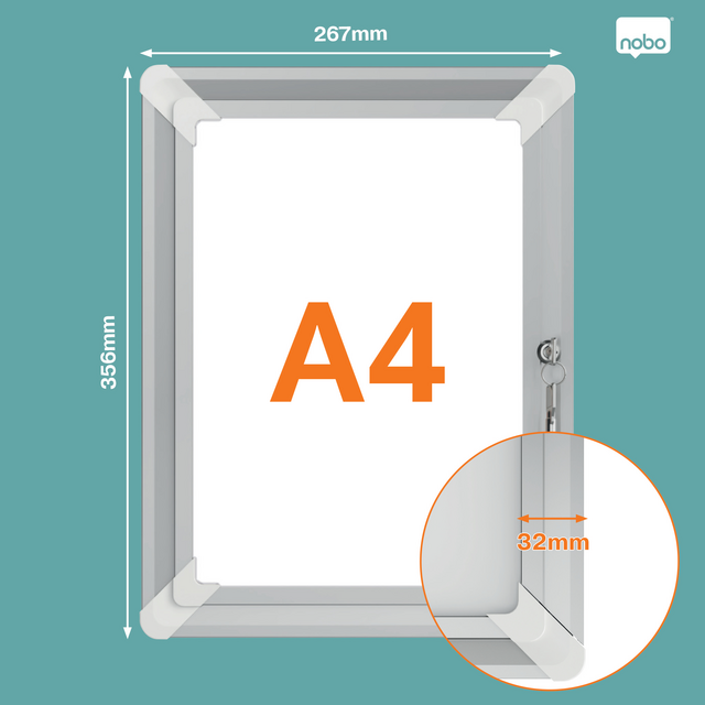 Kliklijst Nobo Premium Plus afsluitbaar A4 – foto 2