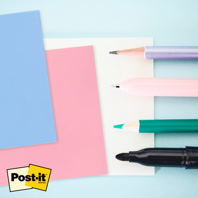 Memoblok Post-it 3M 73x73mm Transparant roze – foto 3