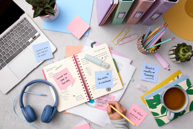 Memoblok Post-it 3M 73x73mm Transparant roze – foto 5