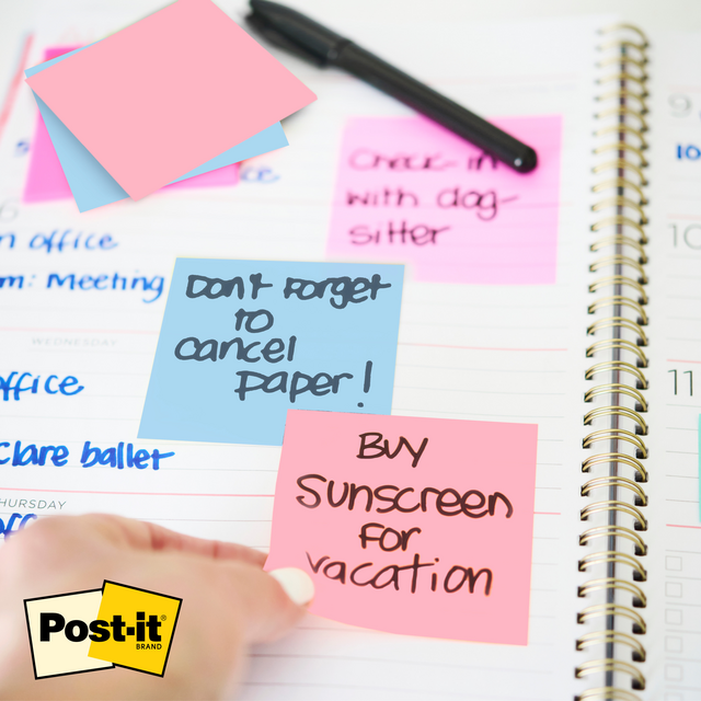 Memoblok Post-it 3M 73x73mm Transparant roze – foto 6