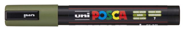 Paintmarker Uni POSCA PC5M medium kaki groen – foto 2