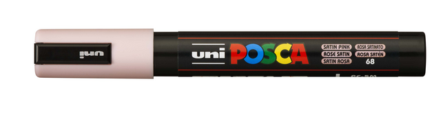 Paintmarker Uni POSCA PC5M medium satijn roze – foto 2