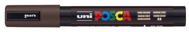 Paintmarker Uni POSCA PC5M medium donkerbruin – foto 2