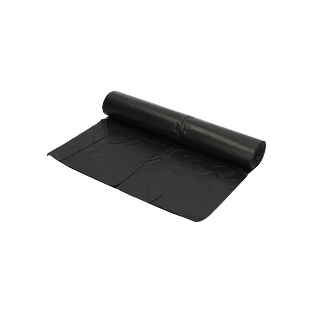 Afvalzak Hynex 60x80cm HDPE recycled T25 60L zwart rol à 25 stuks – foto 4