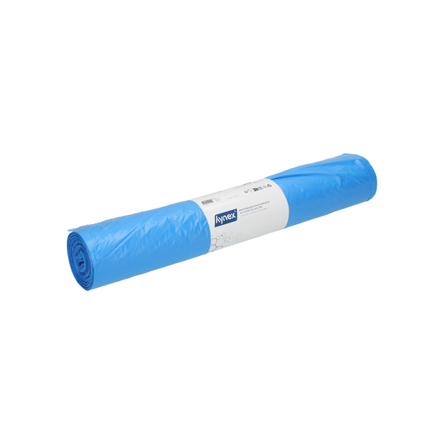 Afvalzak Hynex 70x110cm HDPE recycled T25 120L blauw rol à 25 stuks – foto 2