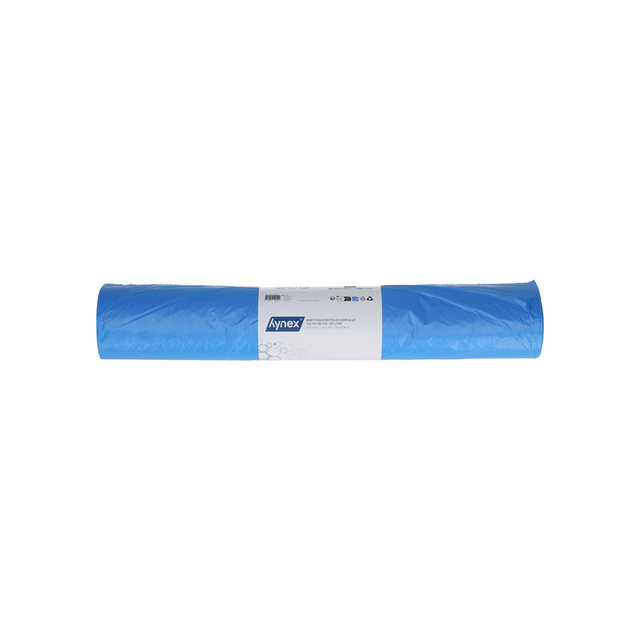 Afvalzak Hynex 70x110cm HDPE recycled T25 120L blauw rol à 25 stuks – foto 4