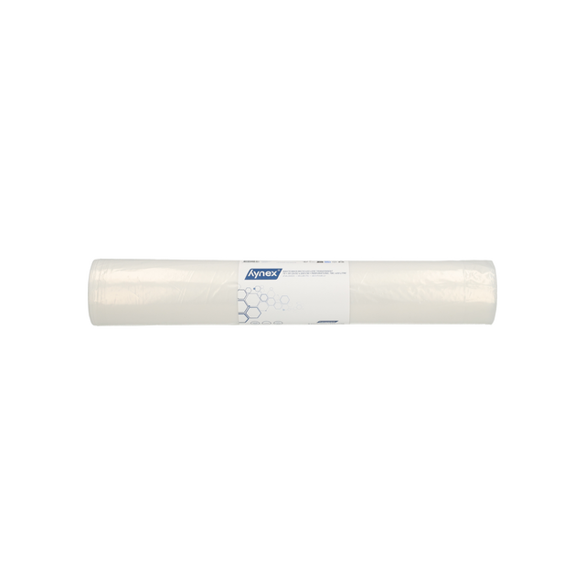 Afvalzak Hynex 70/15x200cm LDPE recycled T80 400L transparant ponsgaten rol à 5 stuks