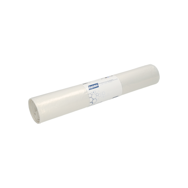 Afvalzak Hynex 70/15x200cm LDPE recycled T80 400L transparant ponsgaten rol à 5 stuks – foto 2