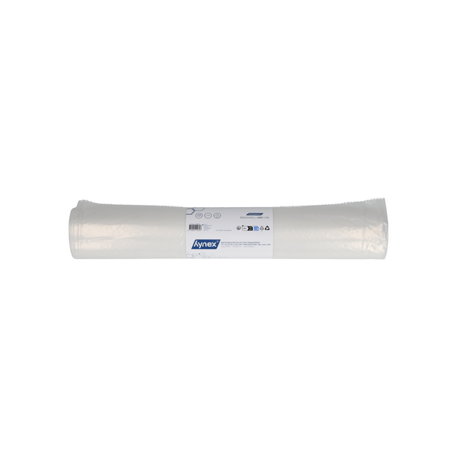 Afvalzak Hynex 70/15x200cm LDPE recycled T80 400L transparant ponsgaten rol à 5 stuks – foto 4