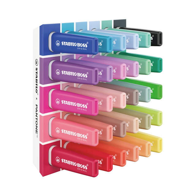 Markeerstift STABILO BOSS  -  Pantone assorti 30 stuks – foto 2
