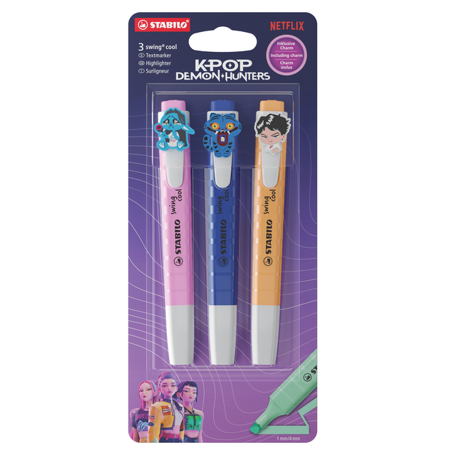Markeerstift STABILO Swing cool K-Pop Demon Hunters BL V2 3st