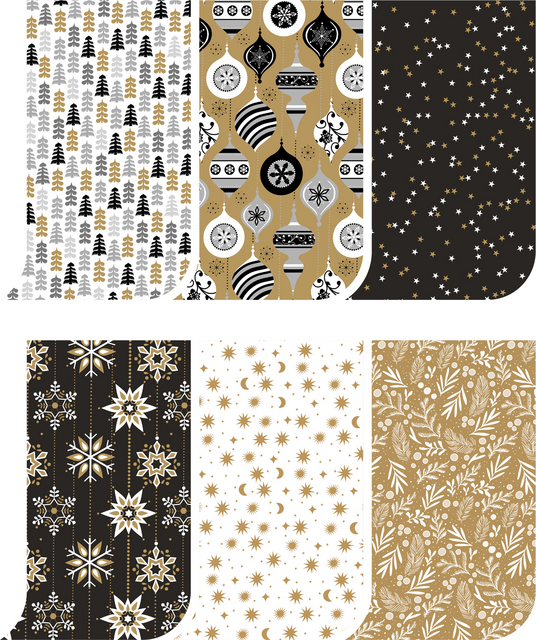 Inpakpapier Kerst Elegance 200x70cm assorti – foto 2