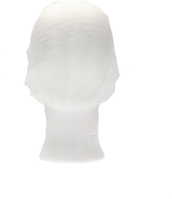 Haarnet CMT bouffant non-woven XL 58cm PP wit 100 stuks – foto 3