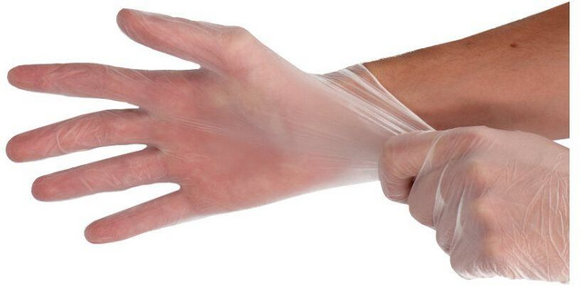Handschoen CMT S vinyl poedervrij wit 100 stuks – foto 4