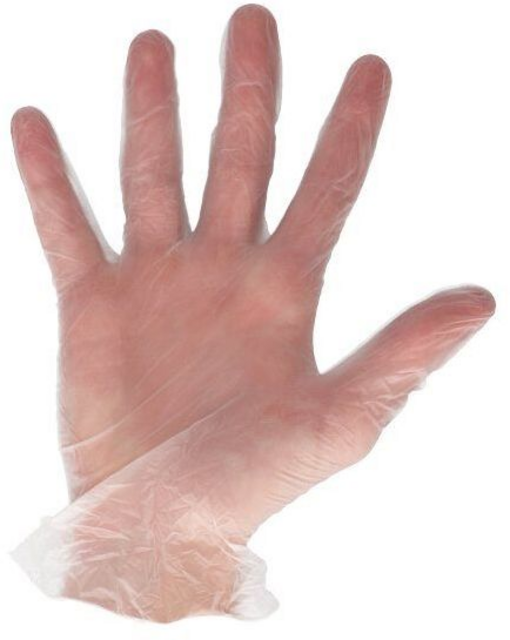 Handschoen CMT L vinyl poedervrij wit 100 stuks – foto 2