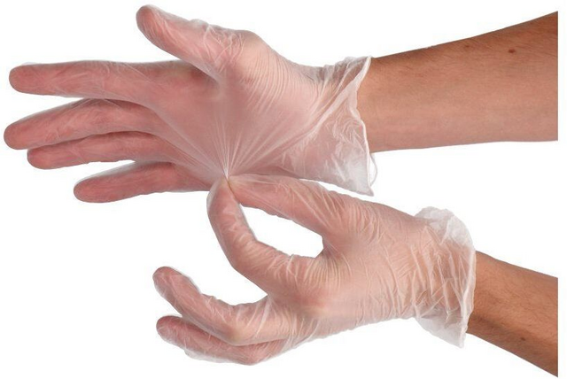 Handschoen CMT M vinyl poedervrij wit 100 stuks – foto 5