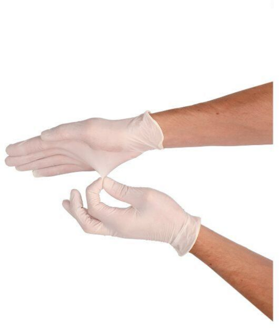 Handschoen CMT M latex poedervrij wit 100 stuks – foto 5