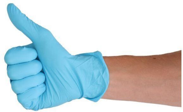 Handschoen CMT L soft nitril blauw 100 stuks – foto 3