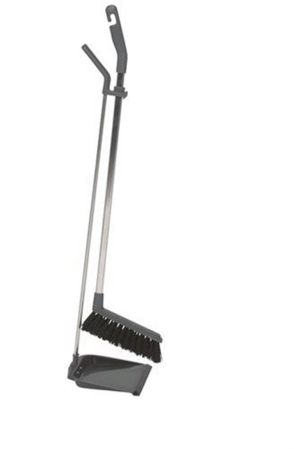 Stofblikset Vikan ErgoClean met veger  900mm grijs – foto 3